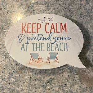 Beach sign